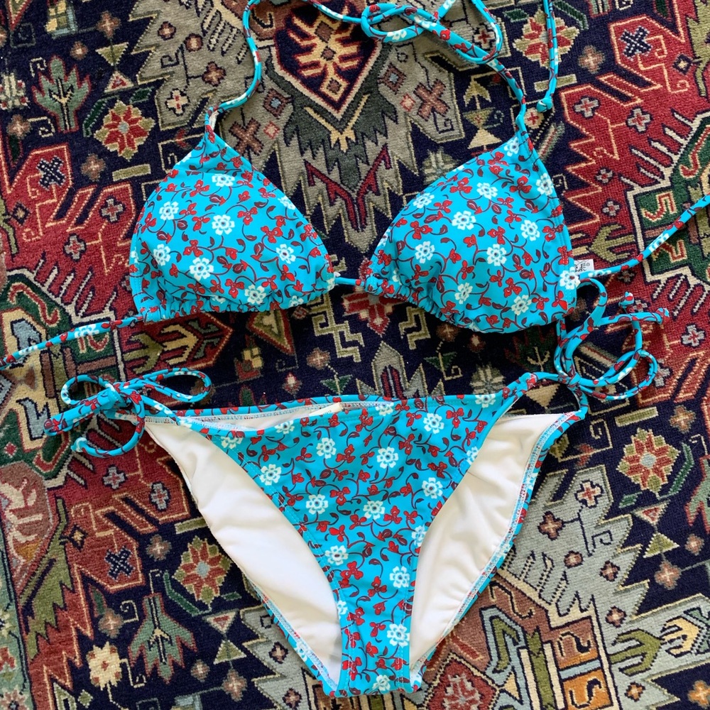 Rampage - Teal and Floral Bikini